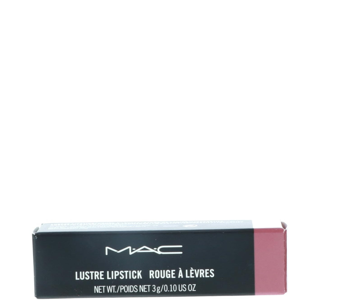 MAC Lipstick Lustre Syrup cap and label close-up showing authentic product details
