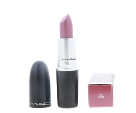 MAC Lipstick Lustre Syrup texture swipe on arm highlighting sheer glossy finish