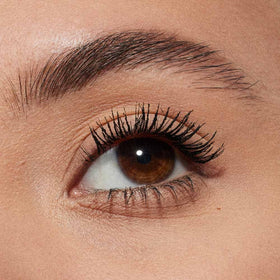MAC MACStack being applied to lashes showing controlled application and lift