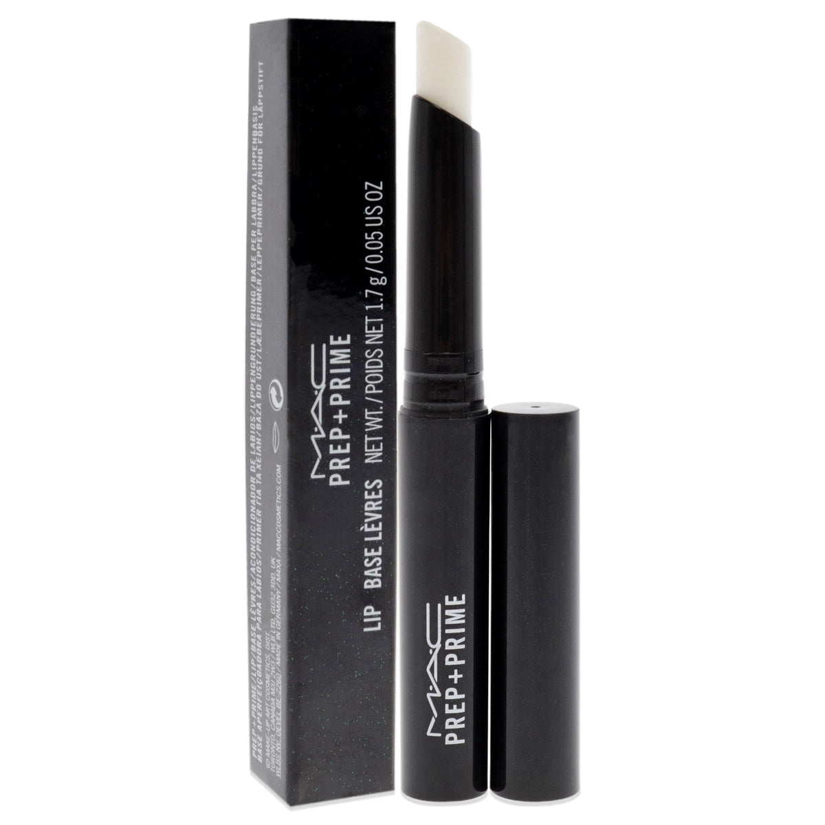 MAC Prep + Prime Lip applied on model demonstrating improved lipstick adhesion
