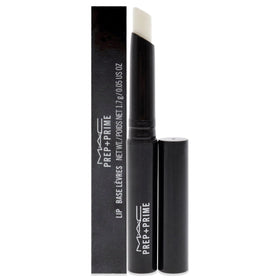 MAC Prep + Prime Lip front tube showing compact packaging and clear formula benefit