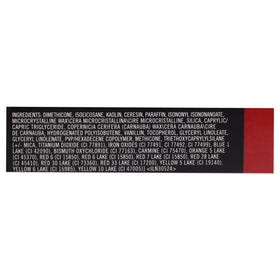 MAC Ruby Woo next to ruler displaying size and 0.10 oz portability