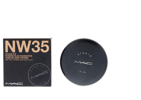 MAC Studio Fix application puff and sponge demonstrating easy full coverage