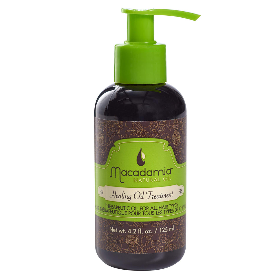 Macadamia Natural Oil front packaging showing bottle and label for product recognition and trust