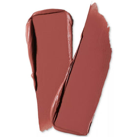 MAC open lipstick bullet revealing Velvet Teddy shade and smooth finish