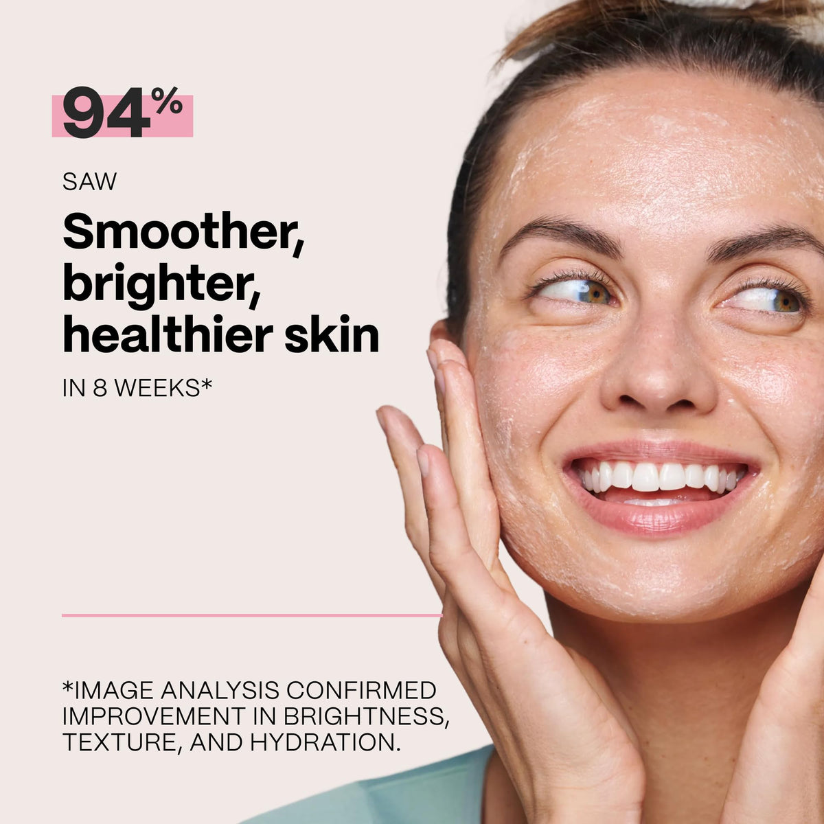 Mad Hippie product being dispensed into hand to show creamy consistency and easy application