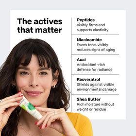 Mad Hippie dispensing cream into fingers demonstrating easy application