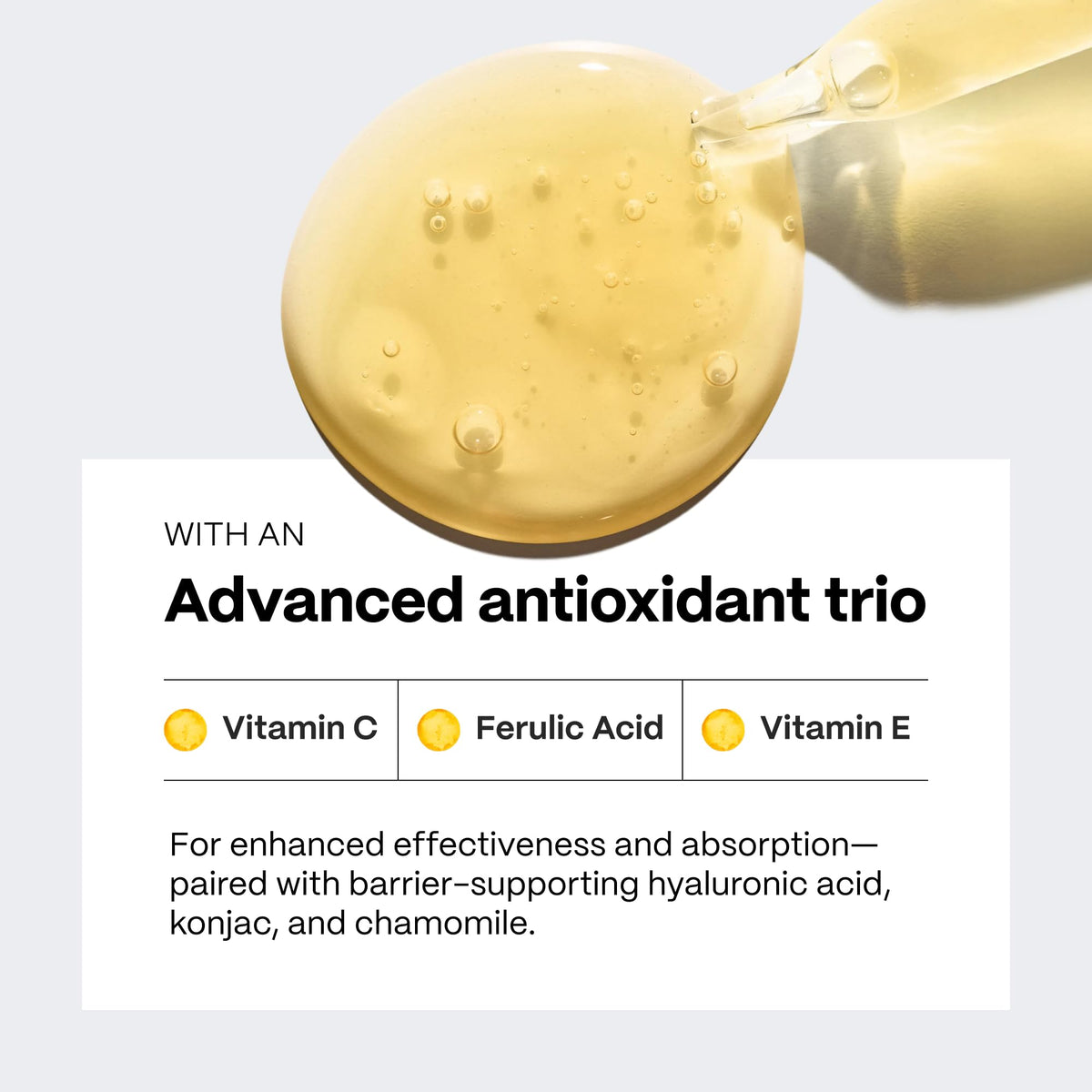 Mad Hippie ingredients label closeup showing stable vitamin C benefit