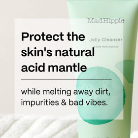 Mad Hippie cleanser emulsifying in hand for gentle removal