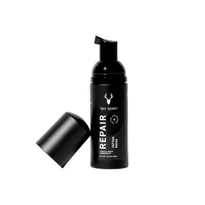 Mad Rabbit front packaging showing unscented tattoo soap benefit