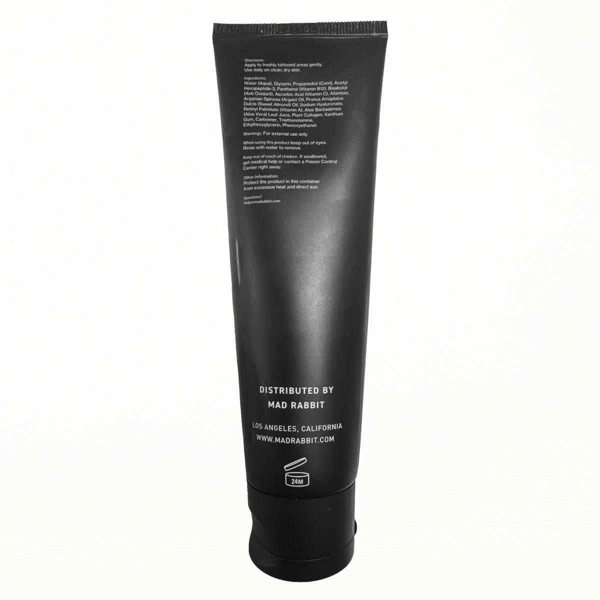 Mad Rabbit gel placed beside Tattoo Balm Stick showing pairing for extra moisture