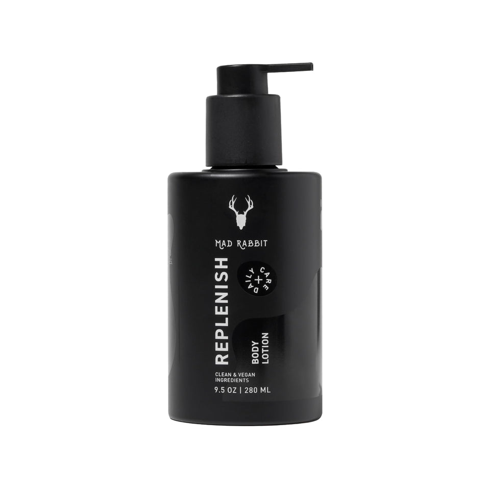 Mad Rabbit bottle front view showing clean label and clear use benefits