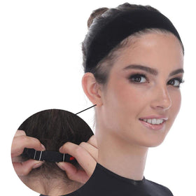 Madison Headwear front view showing velvet band and secure fit