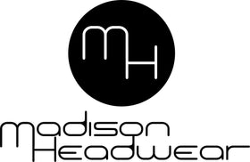 Madison Headwear packaging and label showing brand and quality