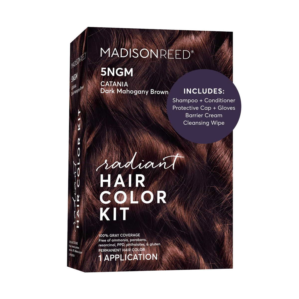 Madison Reed front packaging showing 5NGM shade and benefits