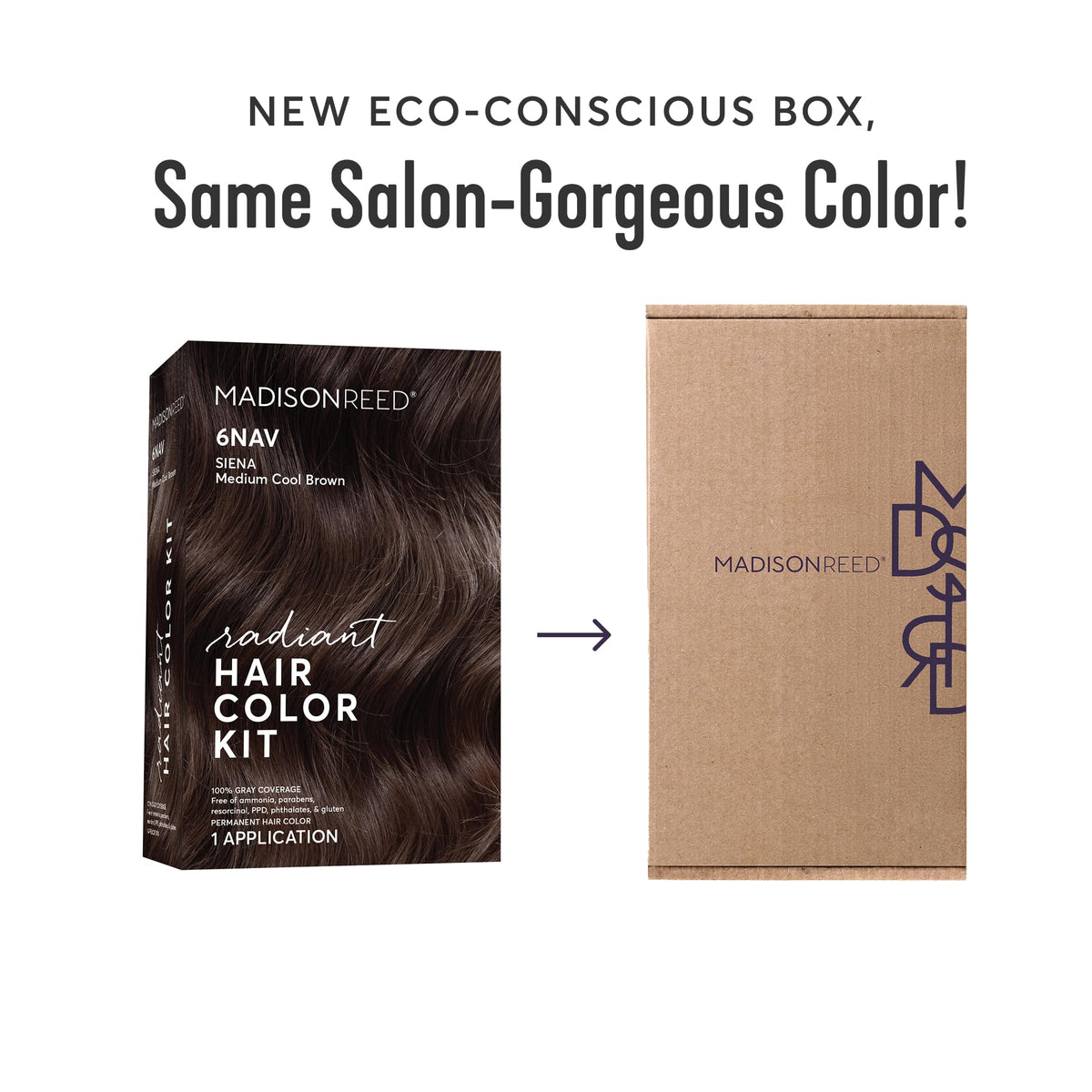 Madison Reed styled hair in salon-like setting demonstrating glossy finish