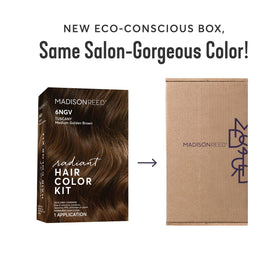 Madison Reed hairstyle lifestyle image showing warm Tuscany Brown result