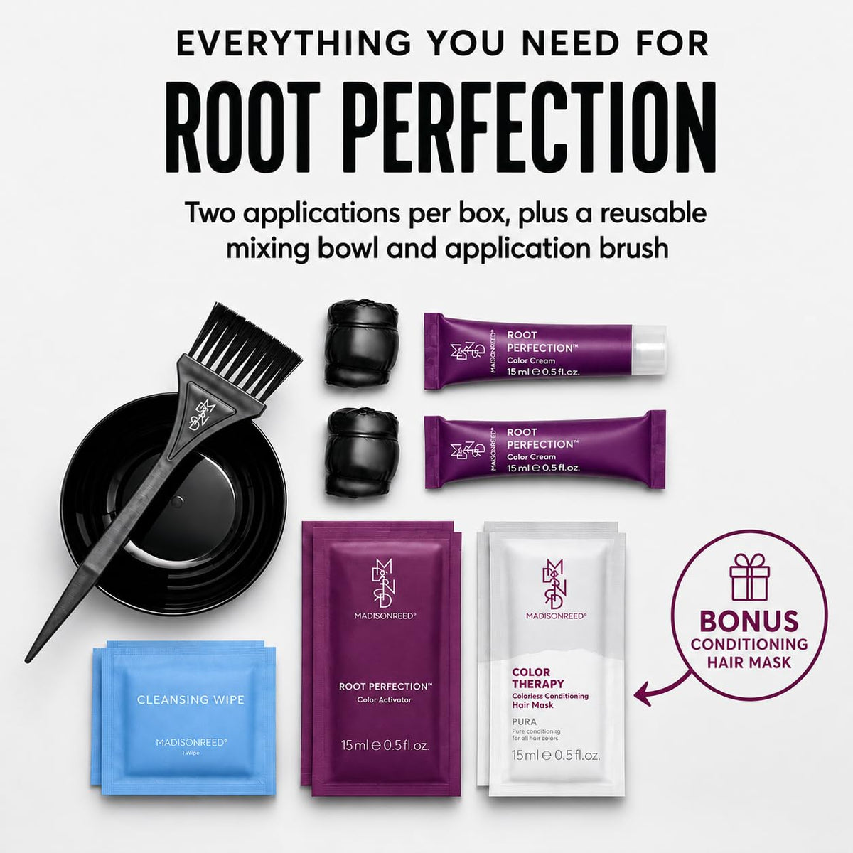 Madison Reed color cream texture on brush illustrating smooth, easy application