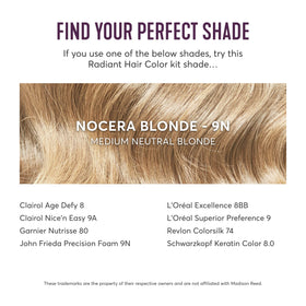 Madison Reed hair shine detail emphasizing conditioned, glossy finish