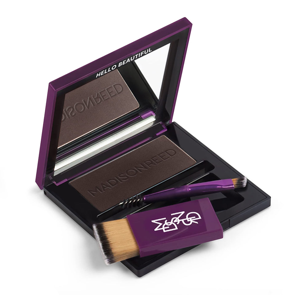 Madison Reed compact front view showing sleek travel-ready design and benefit