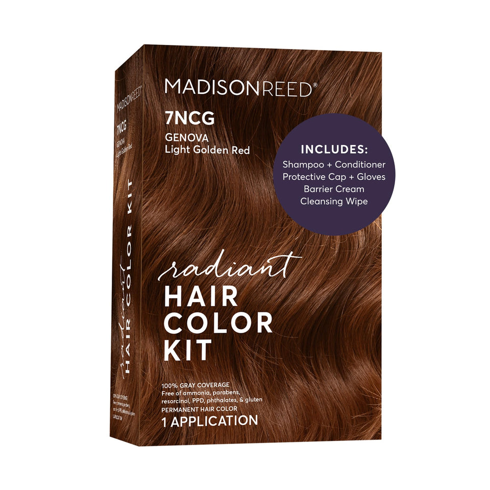 Madison Reed front box 7NCG showing product name and warm copper tone benefit
