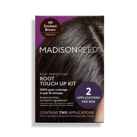 Madison Reed front packaging of Root Perfection 4N Spoleto showing kit branding and shade