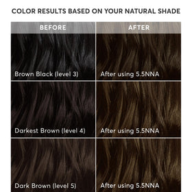 Madison Reed before and after showing full gray coverage on roots