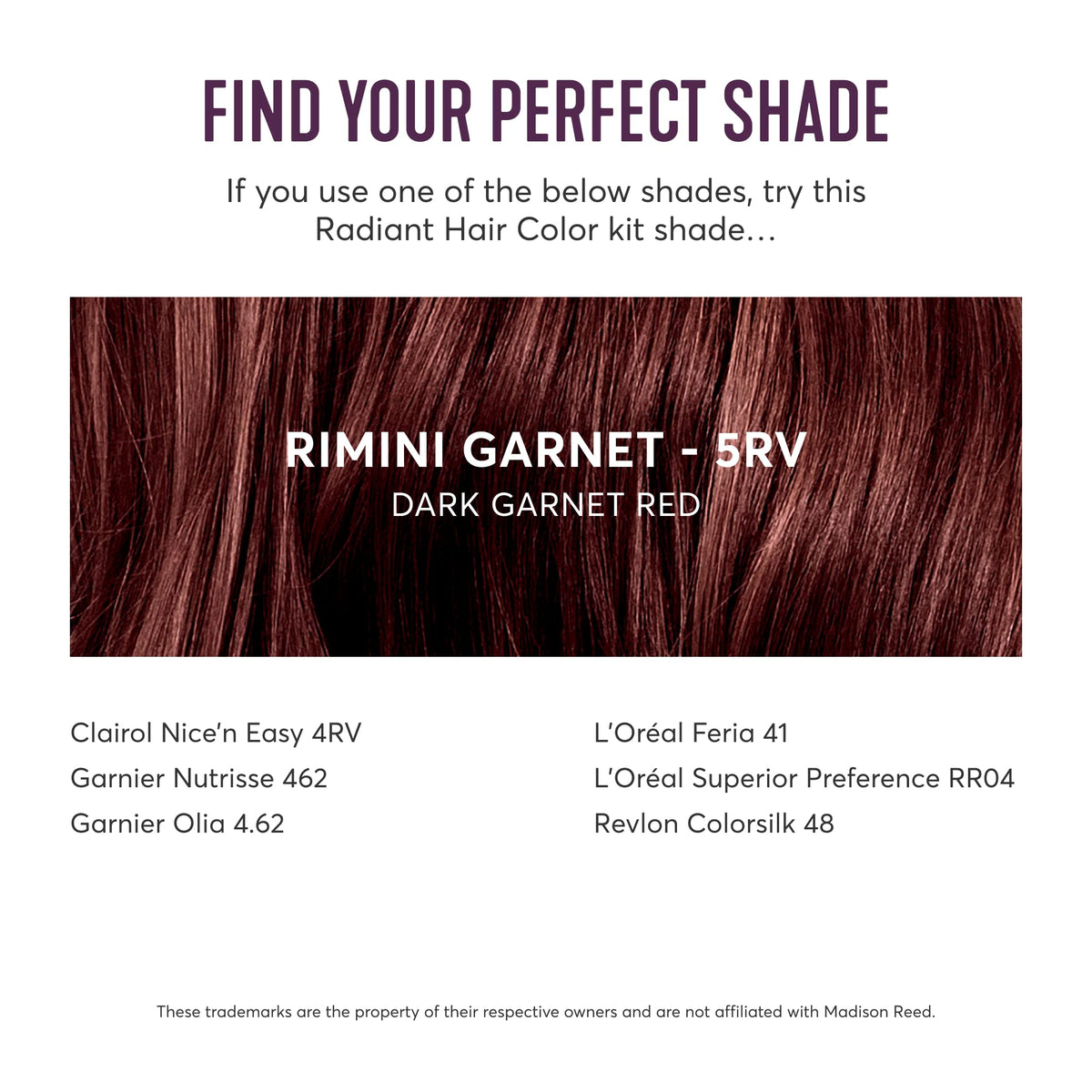 Madison Reed product label and ingredients highlighting Smart 8‑Free benefits