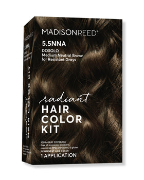 Madison Reed front packaging showing Modena Brown and coverage benefits