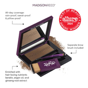 Madison Reed open pan showing Sabbia powder texture for precise coverage