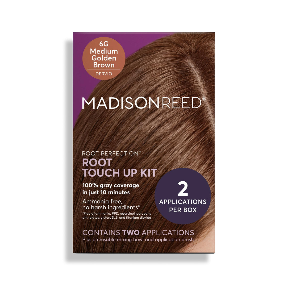 Madison Reed front box view showing kit and benefits