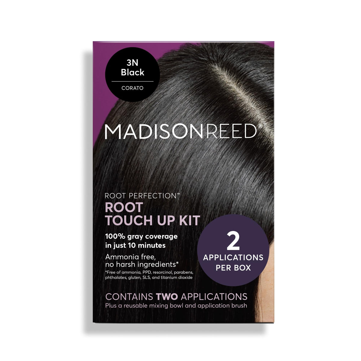 Madison Reed front packaging showing kit and benefits
