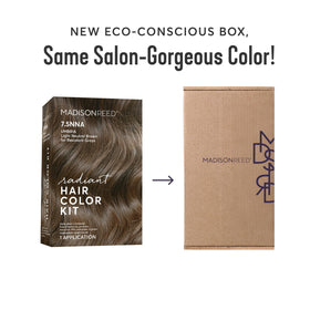Madison Reed product tube in hand showing package scale and easy sizing