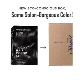 Madison Reed kit beside a coin to show size and quantity for at-home touch-ups