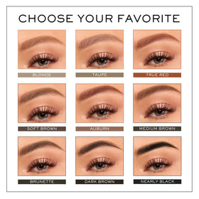 MADLUVV before and after brows highlighting coverage for sparse areas