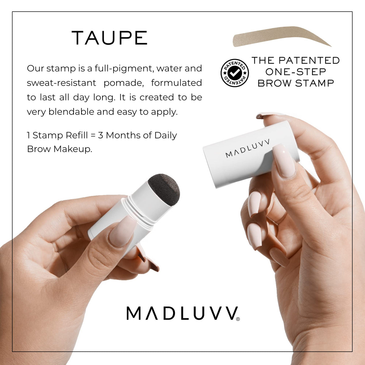 MADLUVV refill cap open revealing color reservoir for easy pigment release