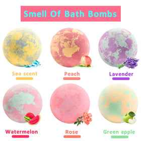 MADO close-up texture of fizzing bomb showing gentle grain and color