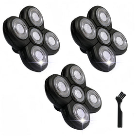 MAEATHOO front packaging showing three replacement heads and cleaning brush, restores shaver performance