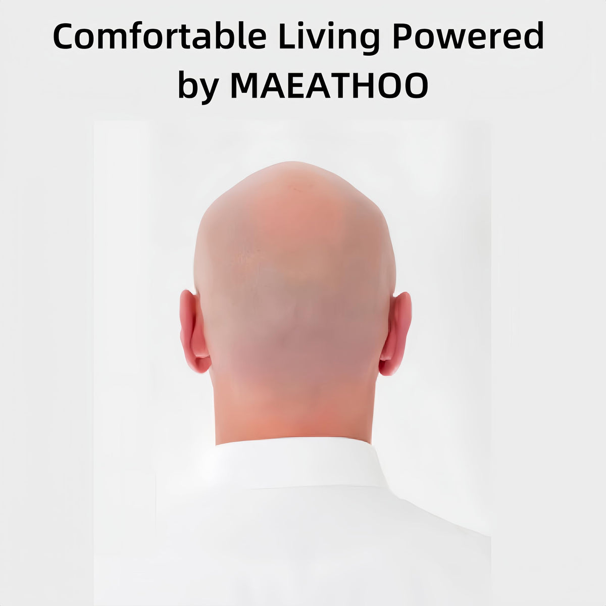MAEATHOO replacement heads installed on a head shaver, demonstrates easy tool-free installation