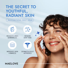MAELOVE Moonlight pipette dispensing golden serum demonstrating silky texture