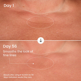 MAËLYS applying serum to inner arm to demonstrate smoothing and quick absorption