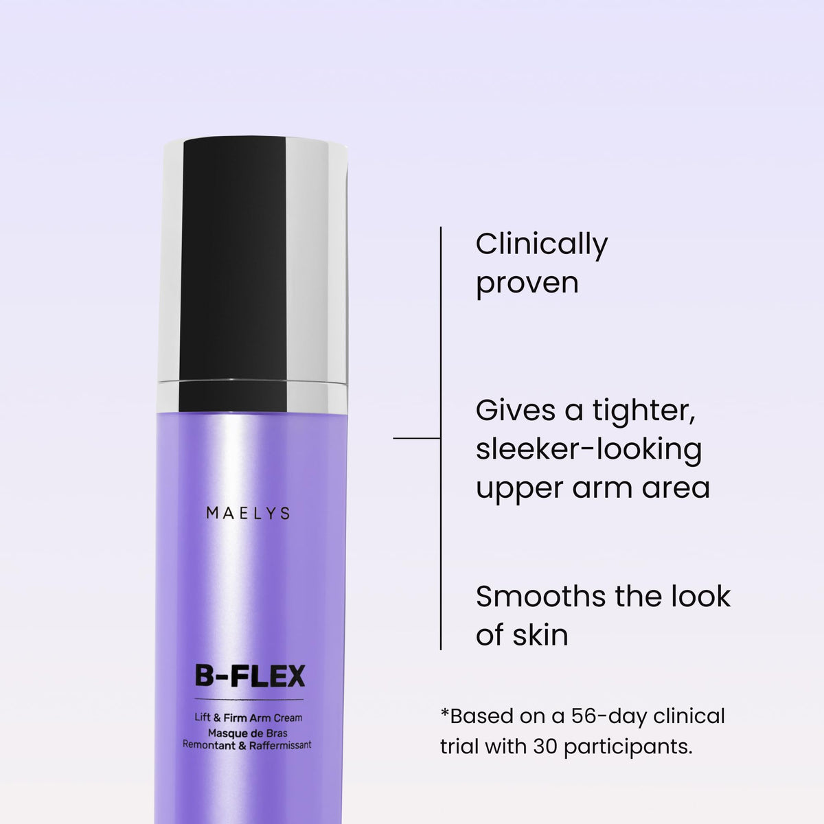 MAËLYS texture close-up revealing creamy lotion for smooth application benefit