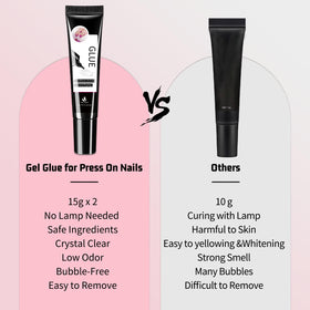 MAGIC ARMOR applying press-on nail to natural nail for fast, secure adhesion