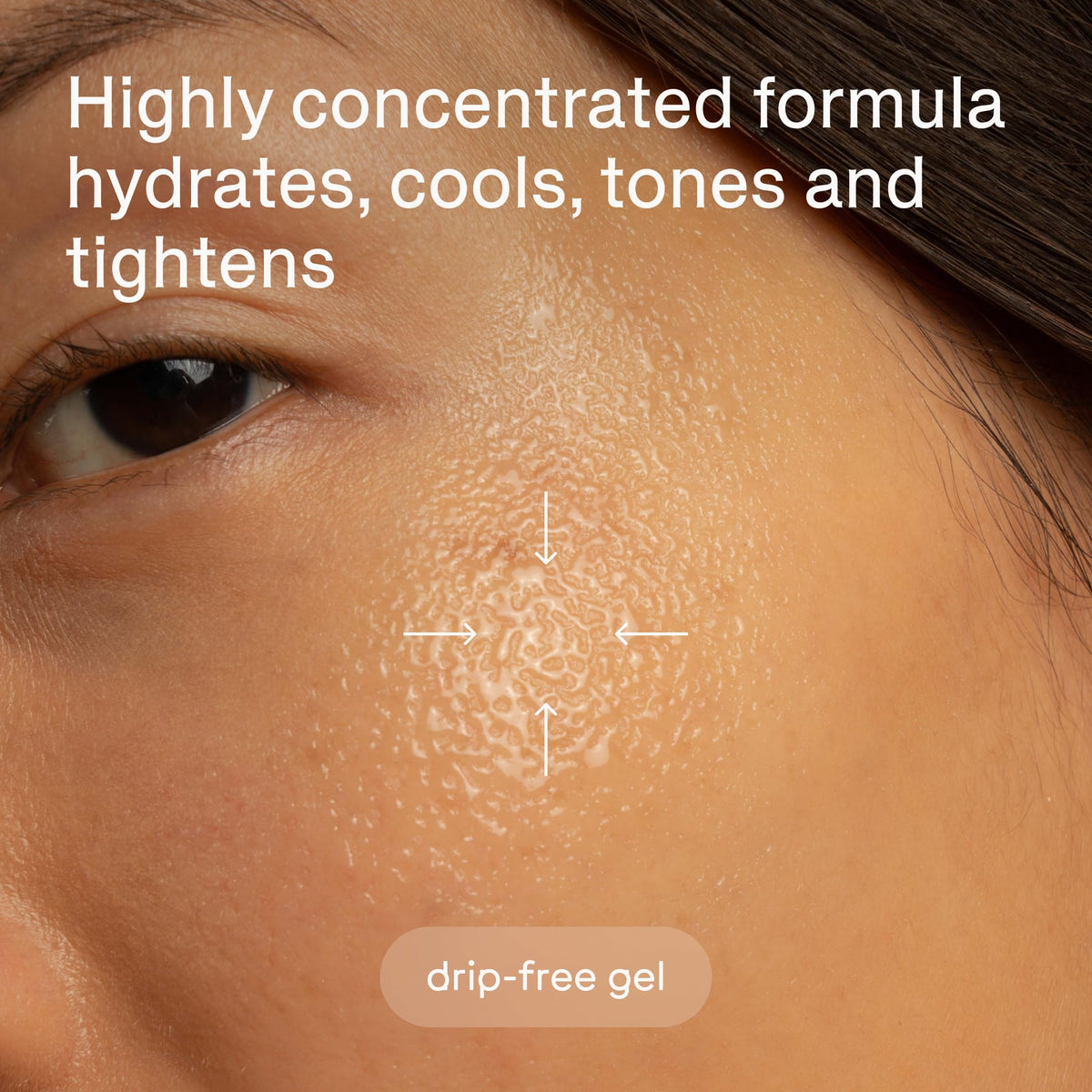 Magic Molecule gel application on hand demonstrating targeted use