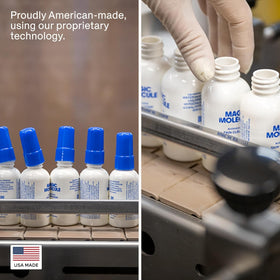 Magic Molecule two bottles in travel bag offering on-the-go support