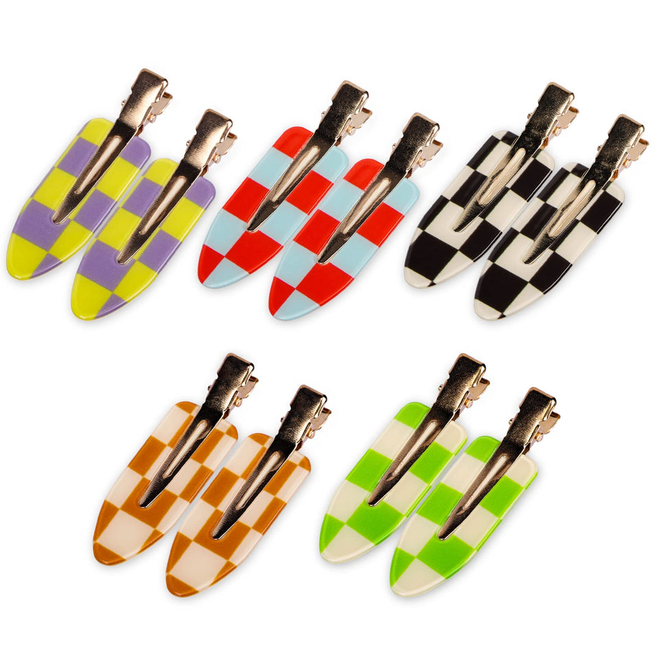 Magicsky front view of checkerboard clip set shows vibrant colors and convenience