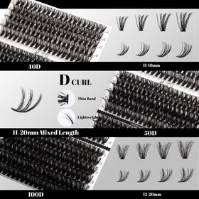 Magnetic SL close-up of cluster lash texture for seamless blending