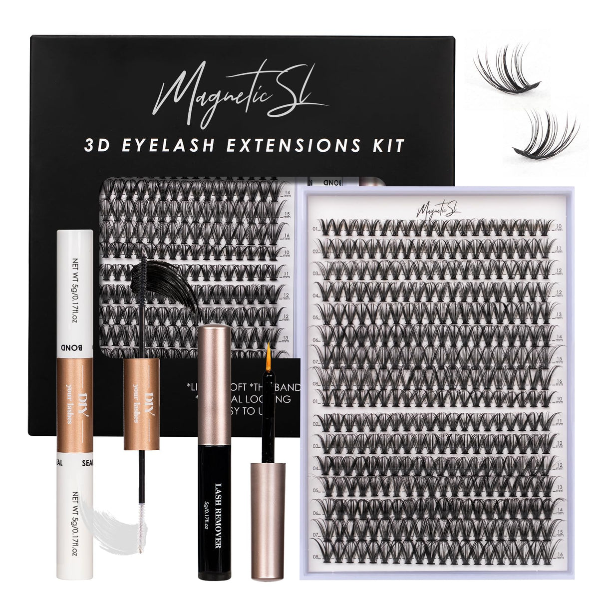 Magnetic SL kit front packaging showing contents and benefit of complete set