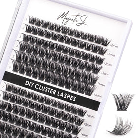 Magnetic SL front packaging showing 144 cluster lashes for easy DIY enhancement