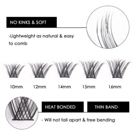 Magnetic SL length comparison showing 10mm to 16mm for styling choices